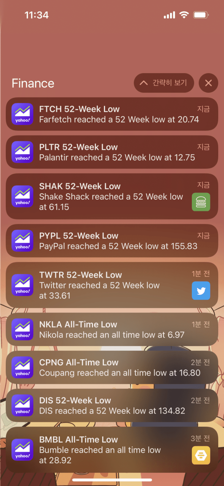 U.S. stocks currently crashing