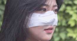 Koreans make a ‘nose mask’ that is intended to be used in restaurants