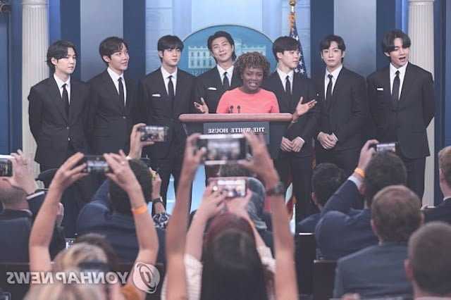 BTS briefs at the White House for the anti-Asian hate conference