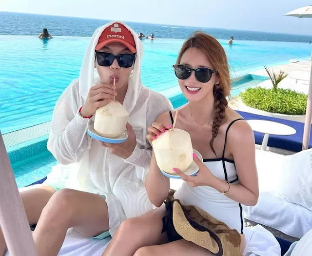 Se7en and Lee Da Hae enjoy their honeymoon