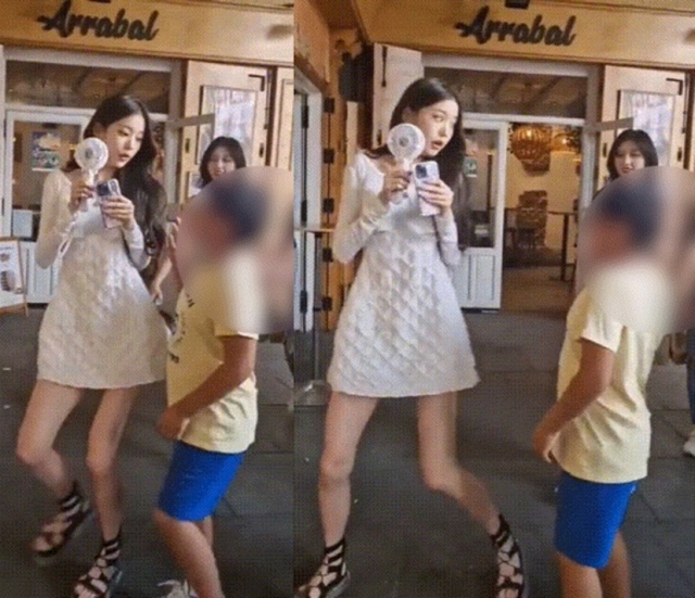 Community sites judge Jang Wonyoung’s reaction to child reaching for her attention
