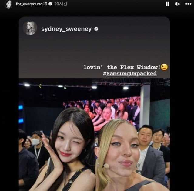 Jang Wonyoung called out for reposting Samsung event photos with her iPhone
