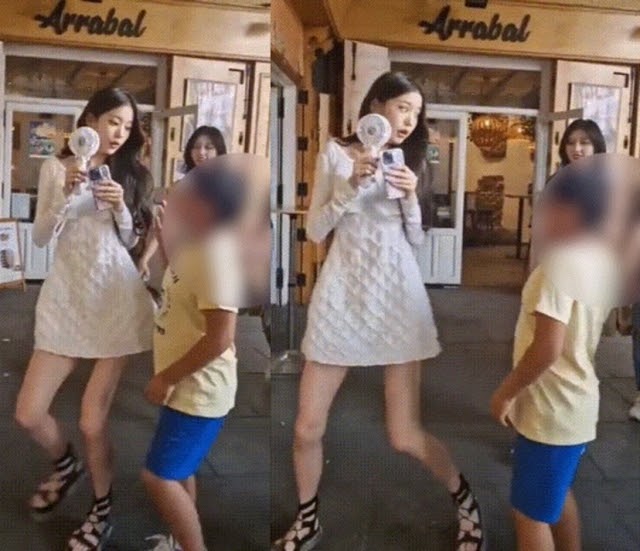 Community sites judge Jang Wonyoung's reaction to child reaching for her attention